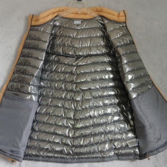Columbia Omni-Heat Men's Gold Thermal Sleeveless Puffer Vest Size XXL NWT - Picture 3 of 5